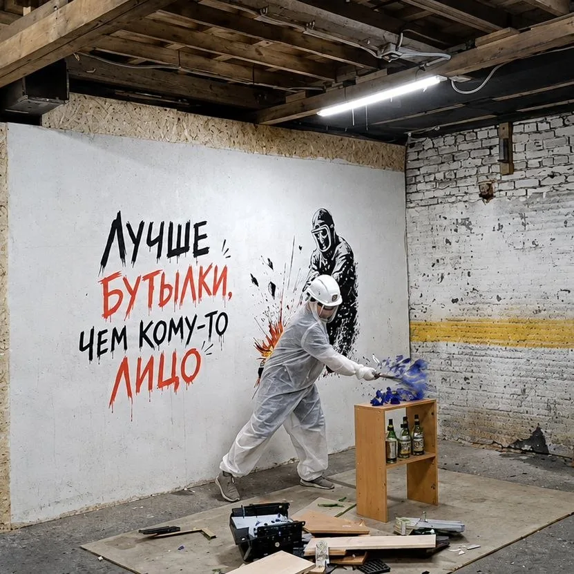 Сеанс в комнате ярости «Вдребезги»
